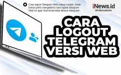 Infografis Cara Logout Telegram Web