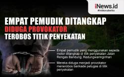 Infografis Provokator Terobos Penyekatan Mudik Ditangkap