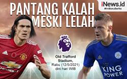 Infografis MU Vs Leicester City: Pantang Kalah meski Lelah
