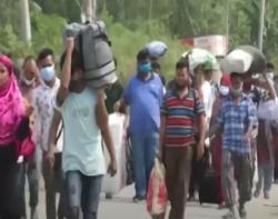 Video Ribuan Warga dan Pekerja Migran di Bangladesh Nekat Mudik di Tengah Pandemi 