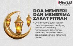 Infografis Doa Menerima dan Memberi Zakat Fitrah