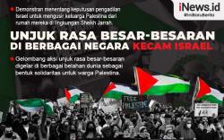 Infografis Unjuk Rasa Besar-besaran di Berbagai Negara Kecam Israel