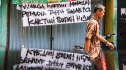 Spanduk Tolak Pemudik Tanpa Hasil Negatif Covid Bertebaran di Jakarta