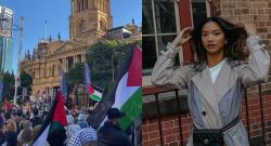 Ikut Demo Free Palestine di Sydney, Model Sarah Azka Terharu: Masya Allah 