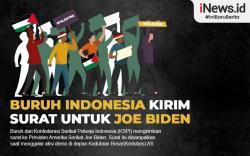 Infografis Buruh Indonesia Kirim Surat untuk Joe Biden