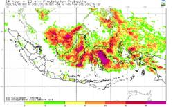 Cuaca Ekstrem Masih Berpotensi Landa Sejumlah Provinsi Sepekan ke Depan