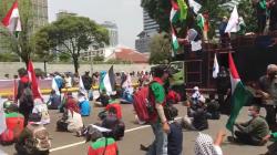 Demo Bela Palestina di Depan Kedubes AS, Buruh Kirim Surat untuk Joe Biden 