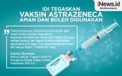 Infografis PB IDI Sebut Vaksin AstraZeneca Aman Digunakan