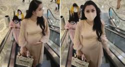Ngaku Hamil, Lucinta Luna Pamer Perut Buncit saat Jalan-Jalan ke Mal