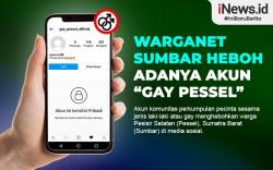 Infografis Warganet Sumbar Heboh Adanya Akun Gay Pessel