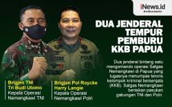 Infografis Dua Jenderal Tempur Pemburu KKB Papua