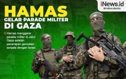 Infografis Hamas Gelar Parade Militer di Gaza