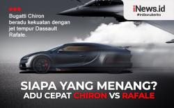 Infografis Adu Cepat Bugatti Chiron Vs Jet Tempur Rafale