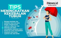 Infografis Tips Tingkatkan Imunitas Tanpa Suplemen