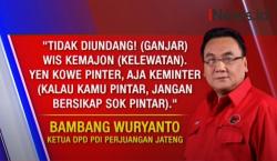 Video Ketua DPD PDIP Jateng Sebut Tak Undang Ganjar karena Sudah Kelewatan