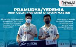 Infografis Pramudya/Yeremia Juara Spain Masters 2021