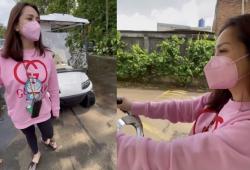 Nagita Slavina Pergi ke Warung Pakai Mobil Golf, Netizen: Nitip Tomat Satu Teh Gigi
