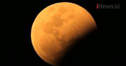 Video Begini Penampakan Super Blood Moon di Beberapa Daerah