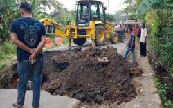 Jalan Lubuk Batang-Sukapinda yang Ambles Kembali Tersambung 