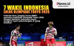 Infografis 7 Atlet Bulu Tangkis Indonesia Lolos Olimpiade Tokyo 2020