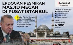 Infografis Erdogan Resmikan Masjid Baru nan Megah di Jantung Istanbul