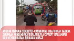 Angkot Ugal-ugalan di Baleendah Bandung, Tabrak 2 Pemotor, 1 Meninggal<