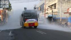 Cegah Penyebaran Covid-19 Varian India, Tempat Vital di Cilacap Disemprot Disinfektan 