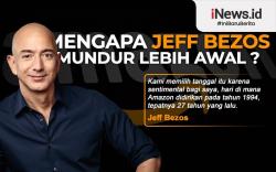 Infografis Jeff Bezos Mundur Lebih Cepat dari Amazon