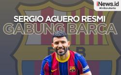 Infografis Sergio Aguero Resmi Gabung Barcelona