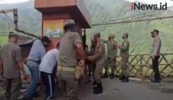 Video Ratusan Lapak PKL di Kebun Teh Puncak Dibongkar