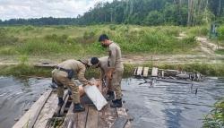 Sumber Air Irigasi Desa Ranggung Dicemari TI Tungau, Tim Gabungan Lakukan Penertiban