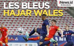 Infografis Prancis Menang Telak atas Wales 