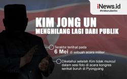 Infografis Kim Jong Un Menghilang dari Publik Diduga Sakit
