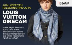 Infografis Louis Vuitton Dikecam gara-gara Keffiyeh Palestina
