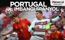 Infografis Duel Portugal Vs Spanyol Berakhir Tanpa Pemenang