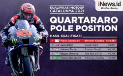 Infografis Fabio Quartararo Raih Pole Position di MotoGP Catalunya 2021