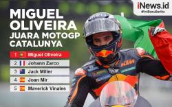 Infografis Miguel Oliveira Juara MotoGP Catalunya 2021