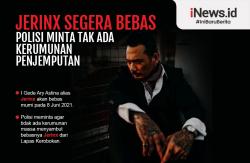 Infografis Jerinx Segera Bebas