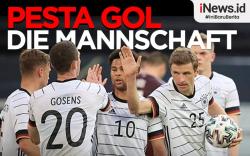 Infografis Jerman Pesta Gol ke Gawang Latvia