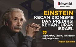 Infografis Albert Einstein Kecam Zionisme dan Prediksi Kehancuran Israel