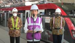 Video Jokowi Tinjau Stasiun LRT TMII dan Harjamukti Cibubur