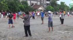 Olahraga dan Berjemur Jadi Pelepas Jenuh Pasien Covid-19 di Asrama Haji Donohudan 