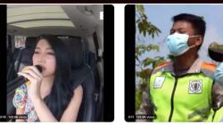 Kocak, Lucinta Luna Goda Pak Polisi Pakai Suara Laki<