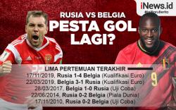 Infografis Prediksi Laga Rusia Vs Belgia