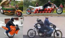4 Modifikasi Motor Paling Unik di Dunia, Nomor 2 Bentuknya seperti Hamburger 