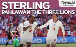 Infografis Raheem Sterling Pahlawan The Three Lions