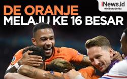 Infografis Belanda Melaju ke Babak 16 Besar