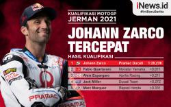 Infografis Kualifikasi MotoGP Jerman 2021: Johann Zarco Tercepat