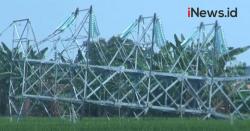 Video Menara Sutet Roboh, Aliran Listrik Paciran dan Bojonegoro Terganggu
