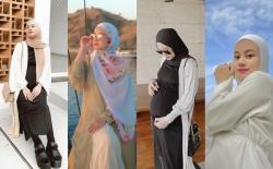 4 Gaya Fashion Hijab Dinda Hauw, Modis dan Simpel